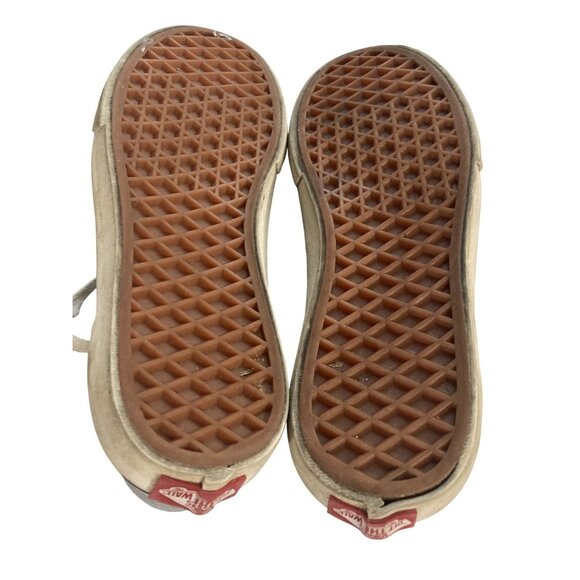 Vans Old Skool kids size 4 Gray White Low-Top Suede Canvas Skate Shoes Sneakers - Picture 7 of 8